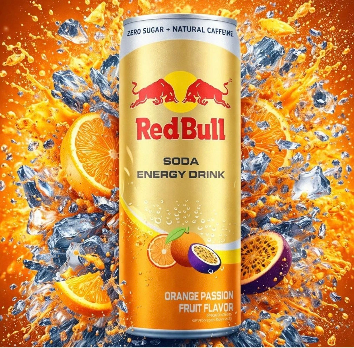 Red Bull Zero Orange & Passion Fruit