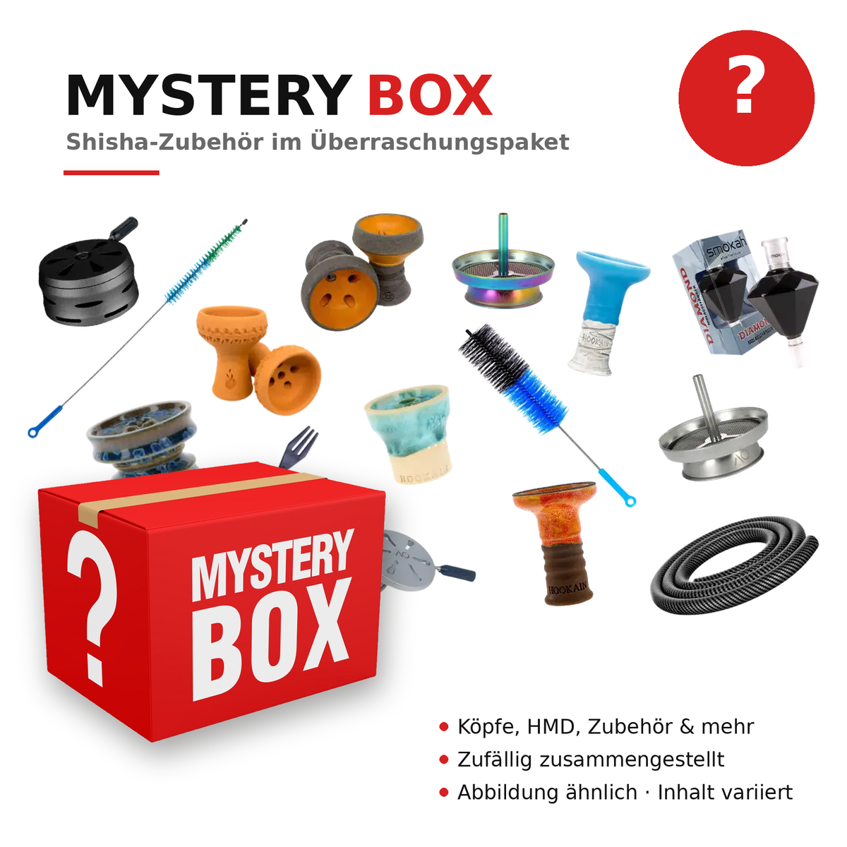 Wundertüte Shisha Zubehör - Wert 25€